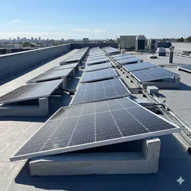 Jet-Line PV-Sockel/Stütze/Panel-Halter Betongrau für Flachdachmontage