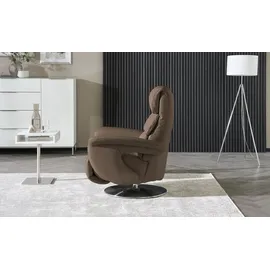 HIMOLLA Relaxsessel 7628 Leder 83 x 113 x 92 cm Braun mit Relax-Funktion