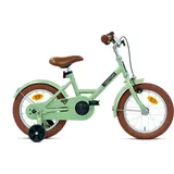 Nogan Dutchy Kinderfahrrad - 14 Zoll - Grün - Inklusive Stützräder GRÜN 14"