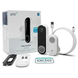 ARLO Video Doorbell 2K (2nd Generation) - Smarte Türklingel mit Glocke