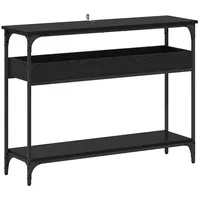 VidaXL Konsolentisch Schwarze Eiche 100 x 29 x 75
