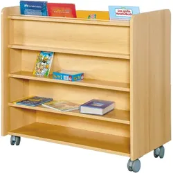 Wendebibliothek doppelseitig, fahrbar