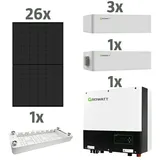 Longi Solar Solarmodul-Set LR5-54HPM-405M Full Black  (Nennleistung: 10.530 W, L x B x H: 3 x 172,2 x 113,4 cm, 26 Stk.)