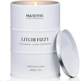 luxuskollektion Duftkerze 600 g Litschi Fizzy weiß