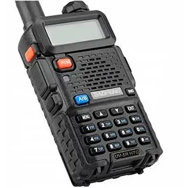 Baofeng UV-5R HTQ USB-C Walkie-talkie Walkie Talkie, Schwarz