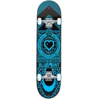 centrano Blueprint Home Heart Skateboard Komplettboard Mehrfarbig 7.75"