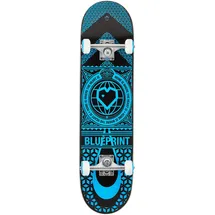 centrano Blueprint Home Heart Skateboard Komplettboard Mehrfarbig 7.75"