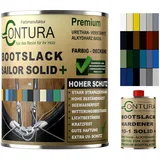 Contura 2K Bootslack RAL Farbe Yachtlack Holzlack GFK Metall Boot Schiffslack seidenmatt Buntlack Sailor Solid (Nordisch RAL1015 Analog, 1,10 Liter (1Liter+100ml. Härter))