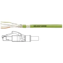 Helukabel RJ45 Netzwerkkabel, Patchkabel CAT 5e SF/UTP m Grün PUR-Mantel, Geflechtschirm, Folienschirm, flexibler