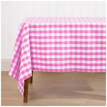 Homescapes Tischdecke Vichy-Karo 137 x 178 cm Pink