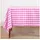 Homescapes Tischdecke Vichy-Karo 137 x 178 cm Pink
