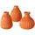 Boltze Vase Esko 3er-Set: Orange
