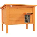 Katzenhaus Outdoor-katzenhaus Katzenhütte, Wetterbeständig, 1 Fenster, 1 Eingang, 85 X 50 X 68,5 Cm, Orange+grün