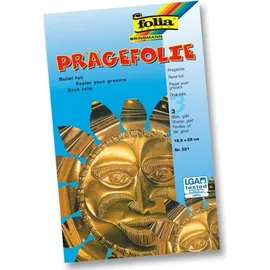 Folia 521 19x30cm 3BL Prägefolie gold