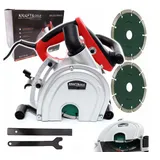 Mauernutfräse Schlitzfräse Mauerfräse Nutfräse Betonfräse Wandfräse 3100W Ø150mm