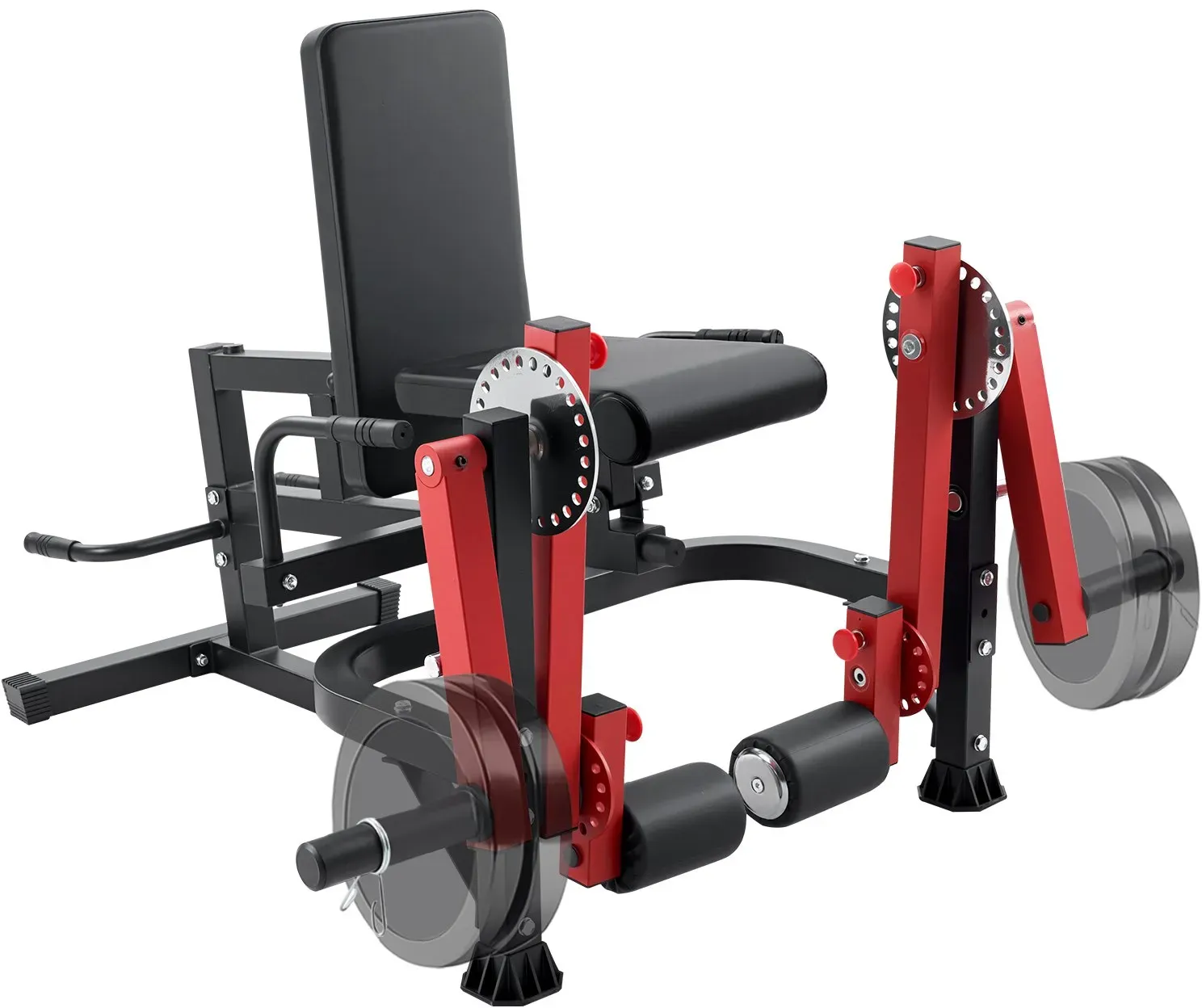 VEVOR Beinstrecker und Curl-Maschine, sitzende Bein-Drehstrecker für die Oberschenkel, verstellbares Gerät für Spezialübungen des Unterkörpers, Heim-Fitnessstudio Trainingsbank (317 kg belastbar)