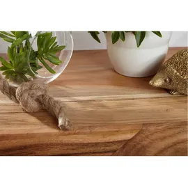 Wohnling Beistelltisch rechteckig Massivholz akazie 44,0 x 30,0 x 60,0 cm, 1 St.
