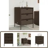 Vidaxl - Gartenschrank Braun 55x59x80 cm Poly Rattan - Outdoor-Schrank - Gartenschrank - Stauraum - Gartenorganisation - Rattan-Möbel