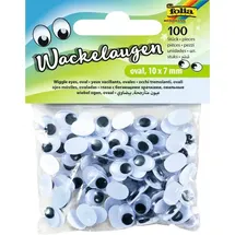 Folia Wackelaugen oval 100 St.