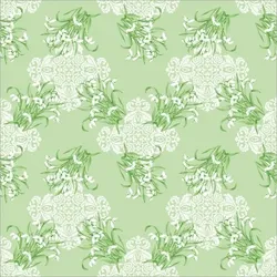 Sovie HORECA Tischdecke Melanie in grün aus Linclass® Airlaid 80 x 80 cm, 20 Stück Hochzeit Frühling Blumen