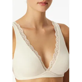 SCHIESSER Unique Cotton Soft BH mit Spitze Weiß 85A