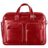 Piquadro Blue Square Aktentasche III Leder 39 cm Laptopfach rot