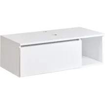 Beliani Waschbeckenunterschrank 80 x 40 cm Weiß