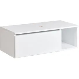 Beliani Waschbeckenunterschrank 80 x 40 cm Weiß