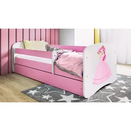 raumhirsch furniture Kinderbett Prinzessin 80 x 180 cm Holzwerkstoff rosa