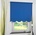 Volantrollo klassisch, Uni-Lichtdurchlässig, blau BxH 152x180 cm