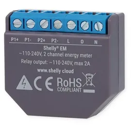 Shelly EM intelligenter Stromzähler und Schützkontrollrelaisschalter
