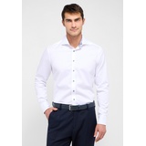Eterna SLIM FIT Soft Luxury Shirt in weiß unifarben, weiß, 39