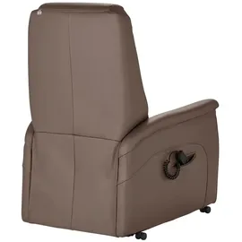 Hukla Fernsehsessel Dean Leder 70 x 107 x 88 cm Braun elektrisch