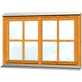 SKANHOLZ Skan Holz Doppelfenster Rahmenaußenm. 132,4 x 82 cm