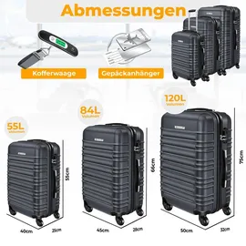 Kesser Koffer-Set 3-tlg. grau