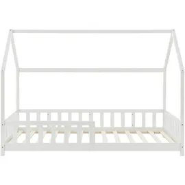[en.casa] Hausbett Hesel 90 x 200 cm Kiefer weiß