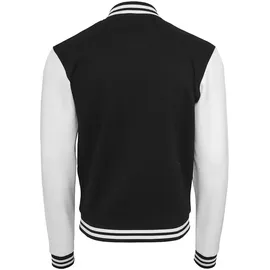 Build Your Brand Sweat College Jacke Black / White XL