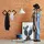 Relaxdays Wandgarderobe Holz faltbar Dunkelbraun