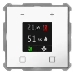 MDT SCN-RTN63S.01 KNX Raumtemperatur-Nebenstelle Smart 63, Studioweiß glänzend SCNRTN63S01