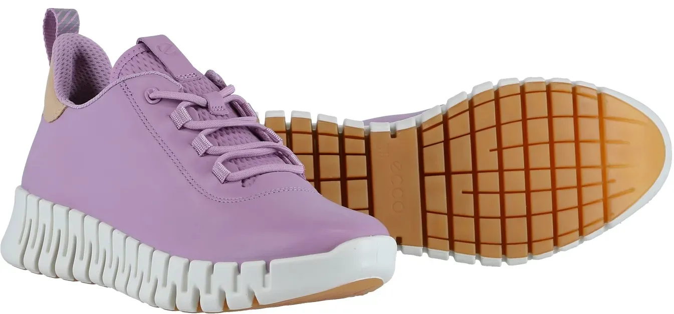 ECCO Sneaker Gruuv Lea (weiches Nappaleder) lavender Damen