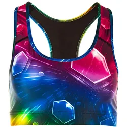 Sport-Bustier WINSHAPE "SB101-Cosmic", Damen, Gr. L, bunt (cosmic), 80% Polyester, 20% Elasthan, BHs BH Sport Bustiers