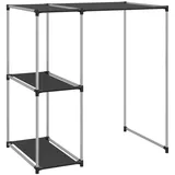 vidaXL Waschmaschinenregal Schwarz 87x55x90,5 cm Eisen