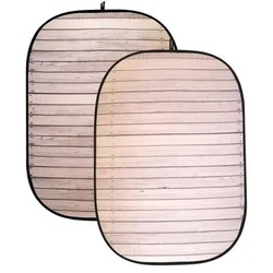 Caruba Faltbarer Hintergrund 150c200m Weißes Holz 150c200m Weißes Holz