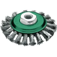 Lessmann Zopfkegekbürste D.100mm Gew.Drahtstärke 0,5mm VA 12mm 15000min-1 LESSMANN