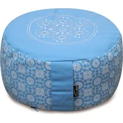 Meditationskissen Vintage Org Medium Meditation Blau Bequem YOGISHOP.COM blau No Size