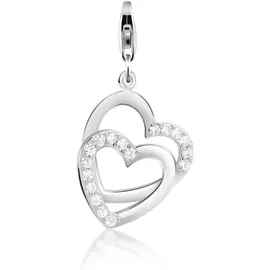 Nenalina Charm 925 Sterling Silber Herz in Silber | Gr.: onesize
