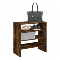 VidaXL Schuhregale 2 Stk. Stapelbar Räuchereiche 60x30x30,5 cm