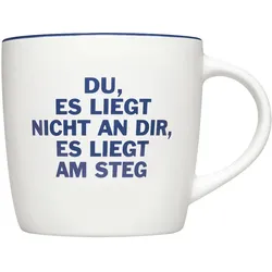 Tasse - es liegt am Steg - blau
