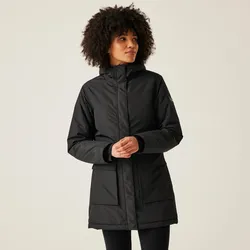 Damen Voltera Heated beheizte. wasserdichte. isolierte Wanderjacke SCHWARZ DE 40 / FR 42