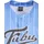 FUBU T-Shirt "Fubu Herren", Herren, Gr. XXS, light blau, weiß, 100% Polyester, bedruckt, loose fit, V-Ausschnitt, Shirts T-Shirt